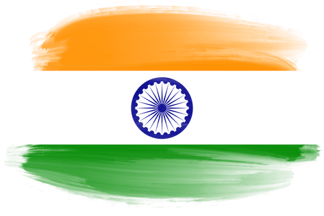 India Flag Brushstroke